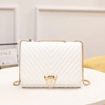 Load image into Gallery viewer, 2023 trendy fashion high-end texture diamond pattern embroidered lock chain single shoulder women&#39;s bag casual crossbody bag  Amaijoin
