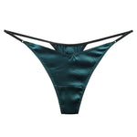 Load image into Gallery viewer, BirdTree 93%Real Silk Sexy Briefs, Women&#39;s Silky Thong Mid Waist, Transparent Erotic T-back, 2024 Spring Summer New P41941QM  Amaijoin
