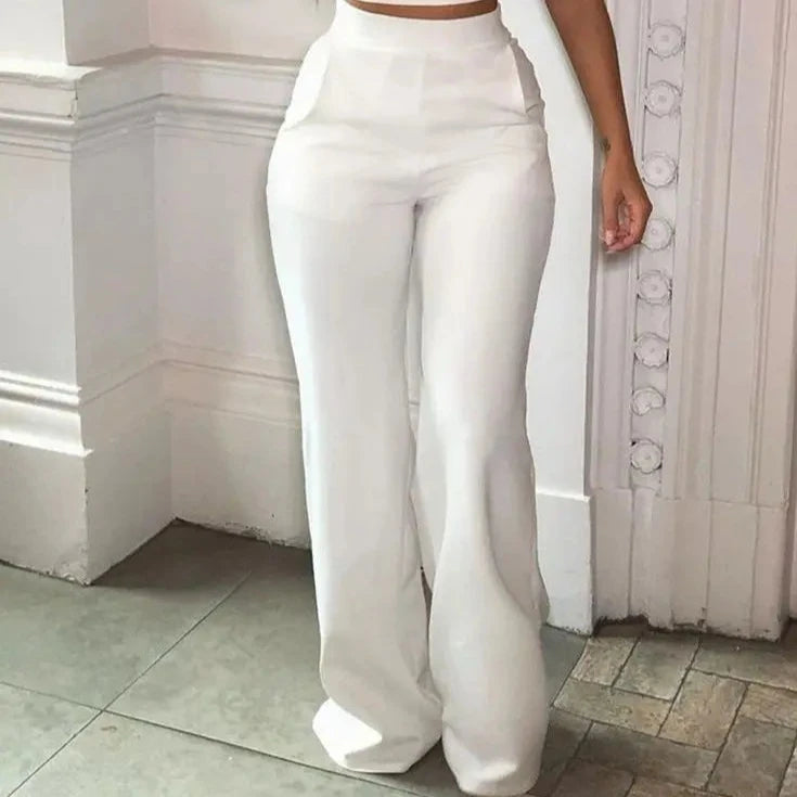 2024 Spring Fashion Two Piece Set Women Casual Solid Slim Short High Waist Long Pants Office Lady Suits Summer Clothes for Women  Amaijoin