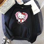 Carregue a imagem no visualizador da Galeria, Women 90s Y2k 2000s Hoodies Hello Kitty Hip Hop Hoodie Sanrio Sweatshirt Clothes Tops Sweatshirt Clothing Streetwear  Amaijoin
