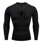 Carregue a imagem no visualizador da Galeria, Sun Protection Sports Second Skin Running T-shirt Men&#39;s Fitness Rashgarda MMA Long Sleeves Compression Shirt Workout Clothing  Amaijoin
