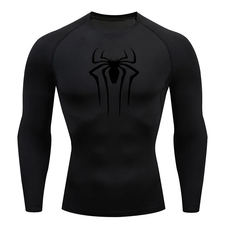 Sun Protection Sports Second Skin Running T-shirt Men's Fitness Rashgarda MMA Long Sleeves Compression Shirt Workout Clothing  Amaijoin