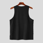 Carregue a imagem no visualizador da Galeria, INCERUN Men Tank Tops Sequins Sparkling O-neck Sleeveless Casual Male Vests Streetwear 2024 Summer Fashion Party Men Clothing  Amaijoin
