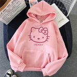 Carregue a imagem no visualizador da Galeria, Women 90s Y2k 2000s Hoodies Hello Kitty Hip Hop Hoodie Sanrio Sweatshirt Clothes Tops Sweatshirt Clothing Streetwear  Amaijoin
