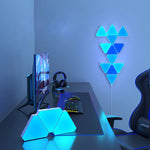 Load image into Gallery viewer, LED Triangular Quantum Lamp RGB Wall Lamp Smart Pickup Rhythm Background Light For Bedroom Bedside Night Light Office Decoration  Amaijoin
