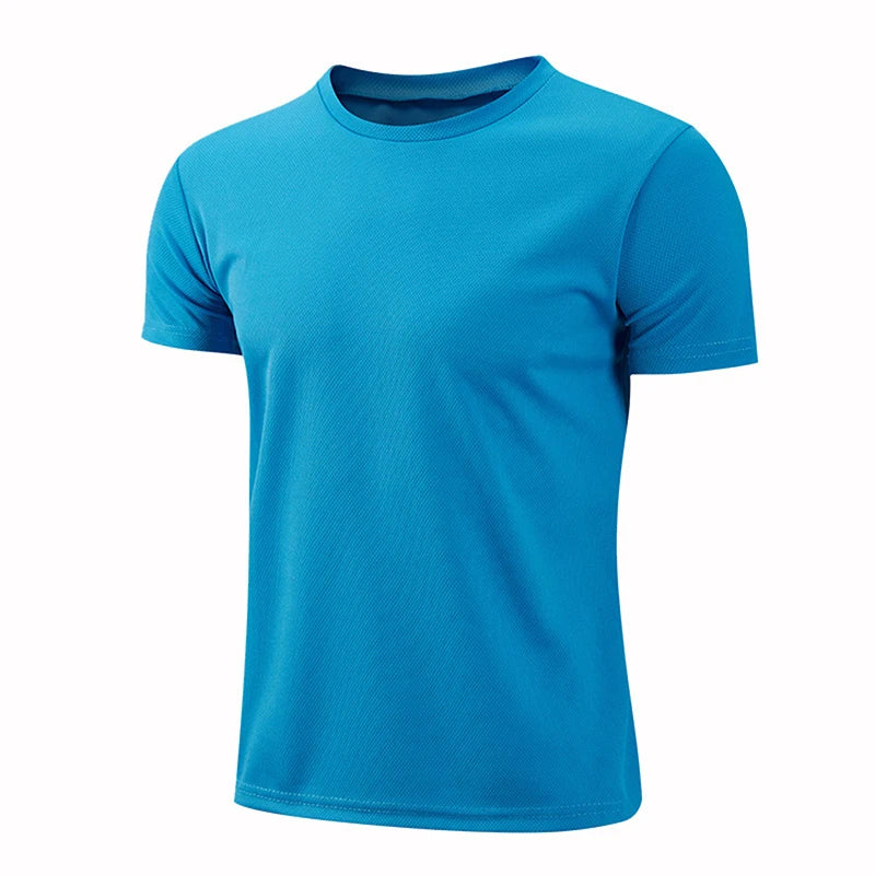 Men Women Quick Dry Short Sleeve Sport T Shirt Gym Jerseys Fitness Shirt Trainer Running T-Shirt Teenager Breathable Sportswears  Amaijoin