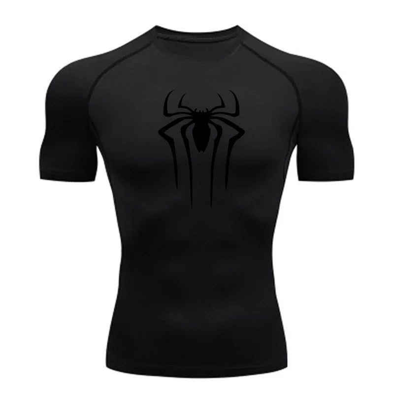 New Compression Shirt Men Fitness Gym Super Hero Sport Running T-Shirt Rashgard Tops Tee Quick Dry Short Sleeve T-Shirt For Men  Amaijoin