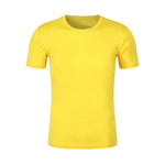 Carregue a imagem no visualizador da Galeria, Unisex T-shirt Fade-resistant Exquisite Edging Polyester Quick Dry Solid Color Pullover Top for Daily T-Shirt Men&#39;s Clothing  Amaijoin
