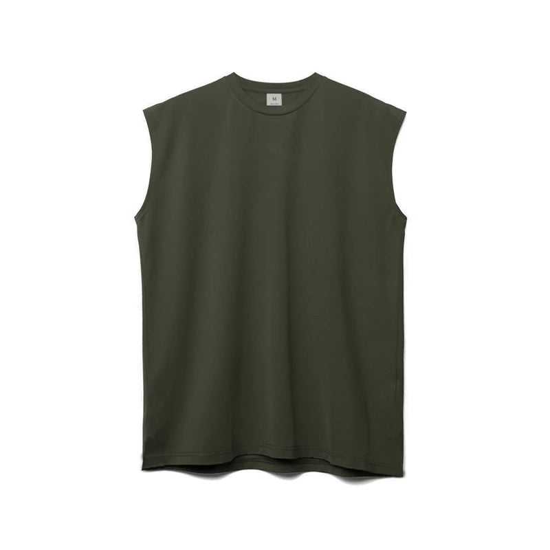 Oversized Gym Clothing Mesh Cut Off Sleeveless Shirt Fitness Tank Top Men Bodybuilding Sportswear Muscle Vests Workout Tanktop  Amaijoin