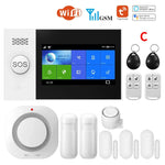 Carregue a imagem no visualizador da Galeria, PGST PG-107 Tuya Wireless Home WIFI GSM Home Security With Motion Detector Sensor Burglar Alarm System APP Control Support Alexa  Amaijoin
