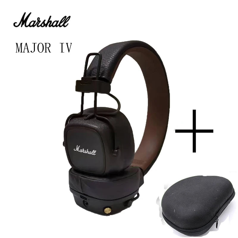 Original Marshall MAJOR IV Bluetooth  Headphones Wireless Earphones Deep Bass Foldable Sport Gaming Headset with Microphone  Amaijoin