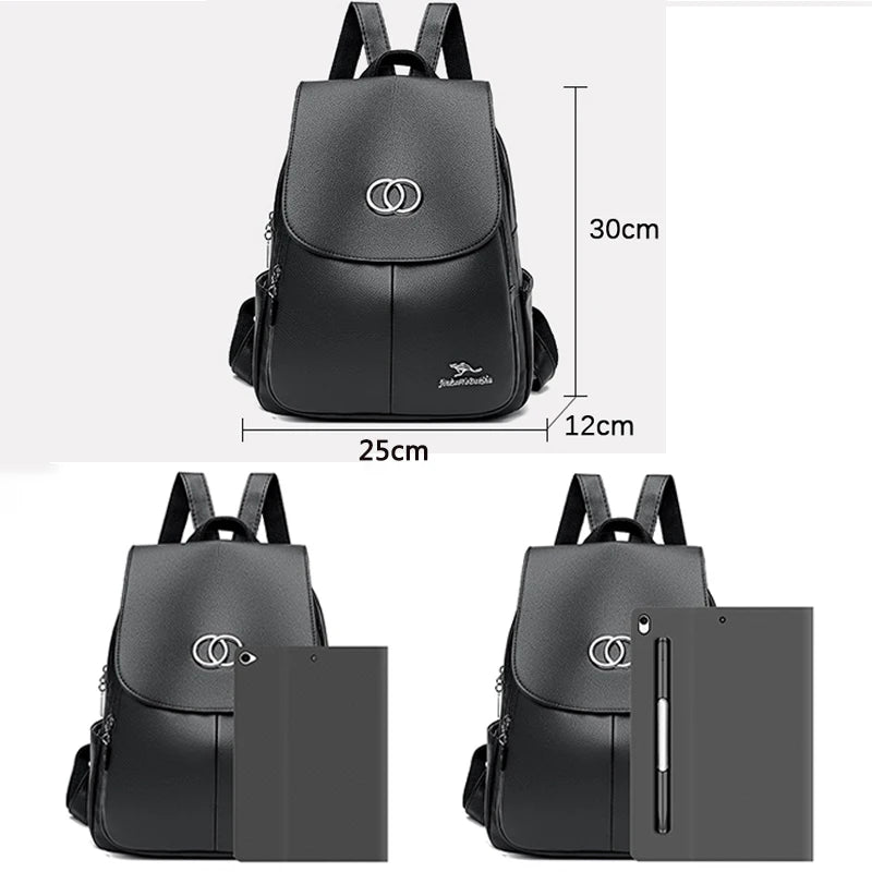 New Women's 2023 Large Capacity Outdoor Fashion Backpack Fashion Girls' Solid Color Luxury Schoolbag Girls' Student Backpack  Amaijoin