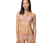 Carregue a imagem no visualizador da Galeria, BirdTree, Lining 100%Real Silk Lace Bra, Women Wire Free No Coaster, French Sexy Breathable Underwear, 2024 Summer New P43949QC  Amaijoin
