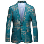 Carregue a imagem no visualizador da Galeria, 2023 Fashion New Men&#39;s Casual Boutique Business Holiday Flower Suit / Male Slim Floral Blazer Jacket Coat  Amaijoin
