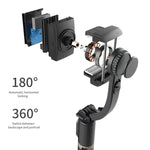 Carregue a imagem no visualizador da Galeria, FANGTUOSI Mobile Video stabilizer Bluetooth selfie stick tripod Gimbal Stabilizer For Smartphone Live vertical shooting bracket  Amaijoin
