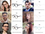 Carregue a imagem no visualizador da Galeria, ZENOTTIC  Anti Blue Light Blocking Reading Glasses Women Men Anti-Glare Presbyopic Computer Eyeglasses Diopter from +0 to +4.0  Amaijoin
