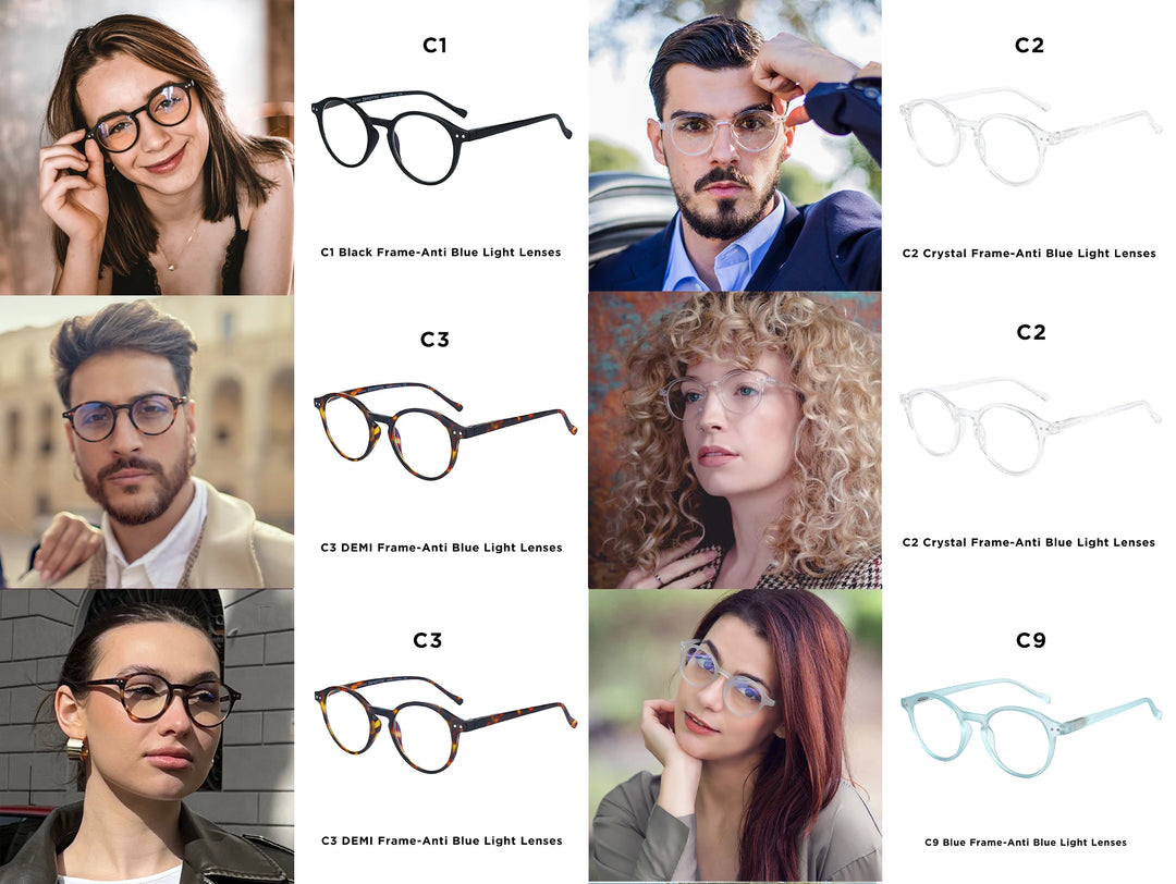 ZENOTTIC  Anti Blue Light Blocking Reading Glasses Women Men Anti-Glare Presbyopic Computer Eyeglasses Diopter from +0 to +4.0  Amaijoin