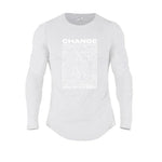 Carregue a imagem no visualizador da Galeria, Men&#39;s Running Sport Long Sleeve Cotton T-Shirt Gym Fitness Training Bodybuilding Shirt Slim Fit Breathable Fashion Print Tops  Amaijoin
