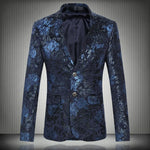 Carregue a imagem no visualizador da Galeria, 2023 Fashion New Men&#39;s Casual Boutique Business Holiday Flower Suit / Male Slim Floral Blazer Jacket Coat  Amaijoin
