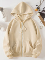 Carregue a imagem no visualizador da Galeria, Commodity leisure women&#39;s zipper hooded fir &amp; butterfly printing  Amaijoin
