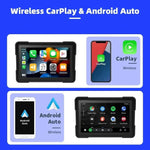 Carregue a imagem no visualizador da Galeria, Forefeel Motorcycle Carplay WaterProof 5 inch WiFi Wireless Android-Auto DVR Monitor Dash Camera GPS Navigation TPMS Bluetooth  Amaijoin
