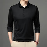 Carregue a imagem no visualizador da Galeria, 5-color Men&#39;s Solid Color Casual Fashion Long Sleeved Polo T-shirt  Amaijoin
