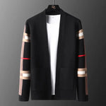 Load image into Gallery viewer, High-end brand knitted cardigan men&#39;s fashion luxury striped sweater casual shawl 2023 spring and autumn trend men&#39;s wear coat  Amaijoin
