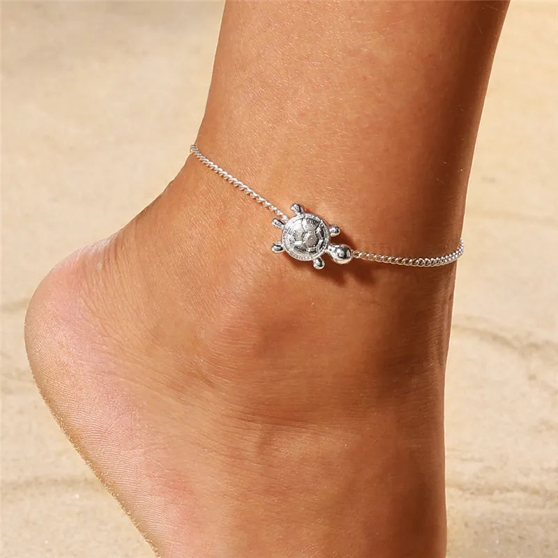 Modyle New Fashion Simple Heart Female Anklets Foot Jewelry Leg New Anklets On Foot Ankle Bracelets For Women Leg Chain Gifts  Amaijoin