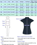 Carregue a imagem no visualizador da Galeria, JS Women Lapel Collar Sports Shirt Flutter Sleeve Button Up Neck Sports Golf Wear Tops Short Sleeve Quick Drying T Shirt A20  Amaijoin
