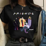 Load image into Gallery viewer, Summer Funny Villains Graphic Print Women Tshirt Harajuku 90s Girl Tees Short Sleeves T Shirts Female Streetwear Tops  Amaijoin
