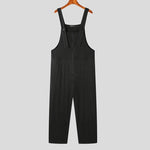 Load image into Gallery viewer, INCERUN 2023 American Style Handsome Men Fashion Pleated Striped Jumpsuits Casual Streetwear Male Solid Sleeveless Rompers S-5XL  Amaijoin
