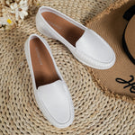 Load image into Gallery viewer, Autumn Nurse Shoes Women Comfortable Soft Sole Breathable Non-slip Flat Heel Thick Sole Work Small White Single Shoes  Amaijoin
