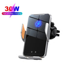 Carregue a imagem no visualizador da Galeria, 30W Wireless Chargers Car Air Vent Stand Phone Holder Fast Charging Station For Samsung S23 S22 S21 iPhone 14 13 12 11 Pro Max  Amaijoin
