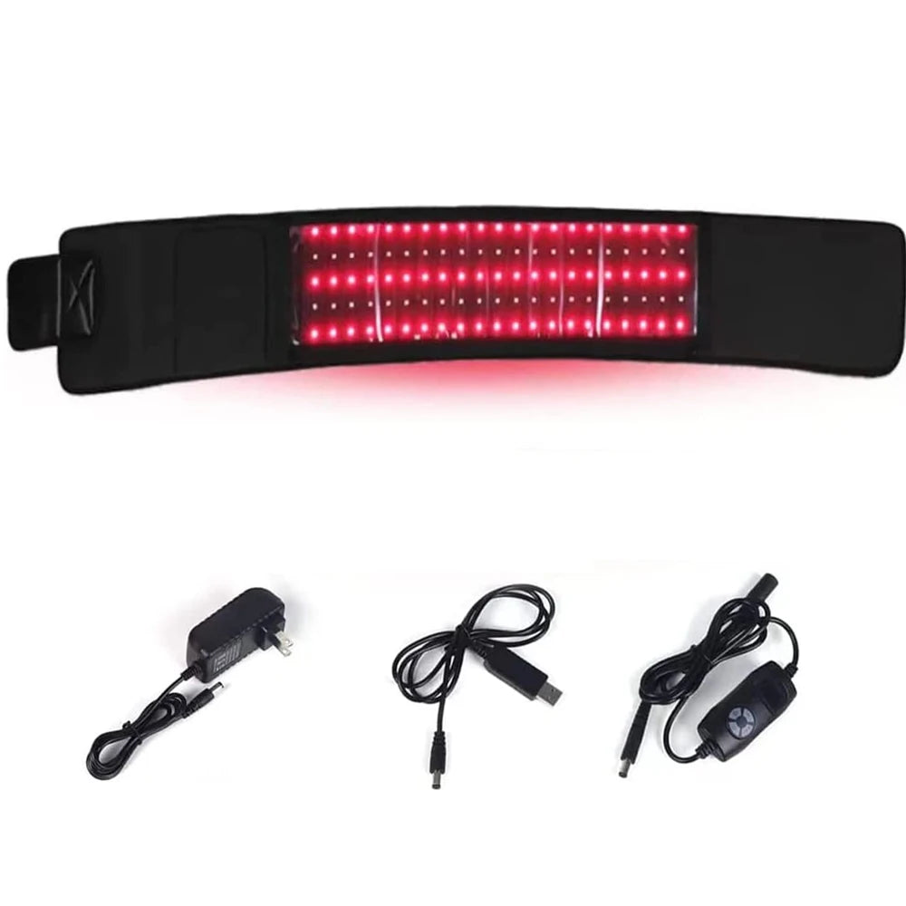 LED Red Light Therapy Belt Pain Relief  Infrared Lipo Laser Belt 360 For Weight Loss Back Shoulder  Amaijoin