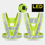 Load image into Gallery viewer, High-visibility LED Luminous Ves Reflective Harness for Night Running and Cycling Safety Warning Light USB Rechargeable Vest  Amaijoin
