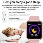 Carregue a imagem no visualizador da Galeria, Multifunctional Smart Watch Men Women Bluetooth Connected Phone Music Fitness Sports Bracelet Sleep Monitor Y68 Smartwatch D20  Amaijoin
