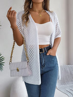 Carregue a imagem no visualizador da Galeria, Spring Summer Knitted Cardigan Casual Hollow Out Sun Proof Tops for Women  Amaijoin
