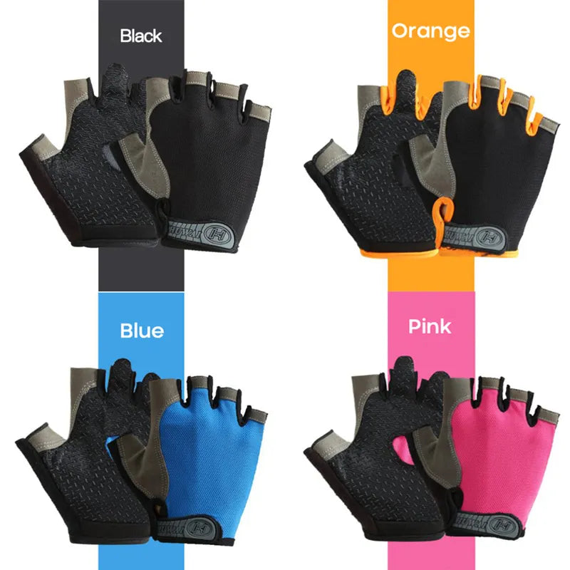 Cycling Half-finger Gloves Breathable Non-slip Fingerless Sport Gloves Bicycle Gloves Unisex Tactical Gloves Cycling Equipment  Amaijoin