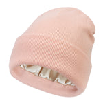 Carregue a imagem no visualizador da Galeria, Winter Hat For Women Silk Satin Lined Beanies Chunky Caps Men Warm Fashion Women Bonnet Skullies Caps Male Female Balaclava Hats  Amaijoin
