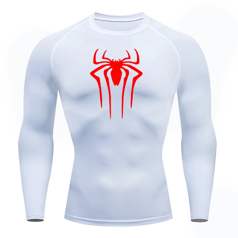 Sun Protection Sports Second Skin Running T-shirt Men's Fitness Rashgarda MMA Long Sleeves Compression Shirt Workout Clothing  Amaijoin