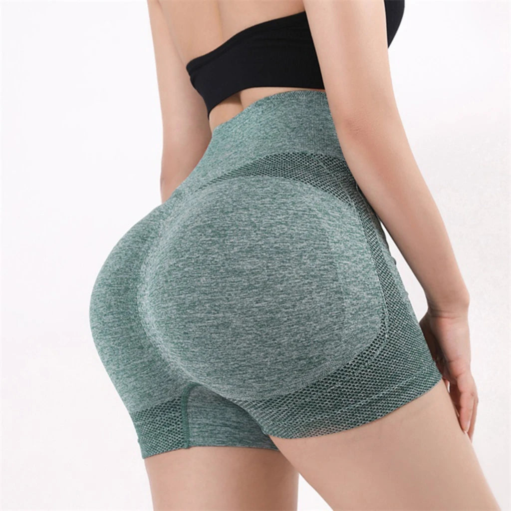 Women Yoga Shorts High Waist Workout Shorts Fitness Yoga Lift Butt Fitness Ladies Yoga Gym Running Short Pants Sportswear  Amaijoin