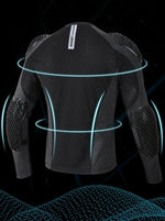 Carregue a imagem no visualizador da Galeria, LYSCHY Motorcycle Jacket Men Full Body Armor Breathable Mesh Motorcycle Chest Armor Motocross Racing Protective Gear Moto Jacket  Amaijoin
