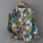 Carregue a imagem no visualizador da Galeria, 9655 100% Cotton Spring Fall Fashion Men&#39;s Colorful Print Long Sleeve Shirts Japan Style Geometry Chic Versatile Streetwear Tops  Amaijoin
