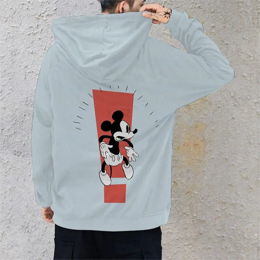 Couple Outfit Disney Hoodies Minnie Mouse Women's Casual Sweatshirt Couple Hoodie Men's Women Clothing Mickey Y2k Print Top  Amaijoin