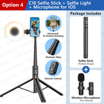 Carregue a imagem no visualizador da Galeria, Selfie Stick with Wireless Bluetooth Remote, Portable 72 Inch Aluminum Alloy Selfie Stick Phone Tripod for iOS Android Cellphone  Amaijoin
