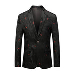 Carregue a imagem no visualizador da Galeria, 2023 Fashion New Men&#39;s Casual Boutique Business Holiday Flower Suit / Male Slim Floral Blazer Jacket Coat  Amaijoin
