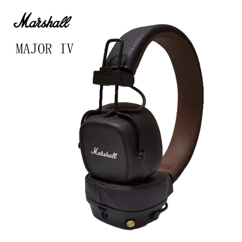 Original Marshall MAJOR IV Bluetooth  Headphones Wireless Earphones Deep Bass Foldable Sport Gaming Headset with Microphone  Amaijoin