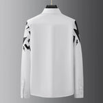 Carregue a imagem no visualizador da Galeria, 2024 Spring Lightning Printed Men&#39;s Shirt Slim Long Sleeve Casual Shirt Fashion Business Formal Dress Shirt Banquet Party Blouse  Amaijoin
