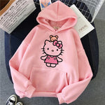 Carregue a imagem no visualizador da Galeria, Women 90s Y2k 2000s Hoodies Hello Kitty Hip Hop Hoodie Sanrio Sweatshirt Clothes Tops Sweatshirt Clothing Streetwear  Amaijoin
