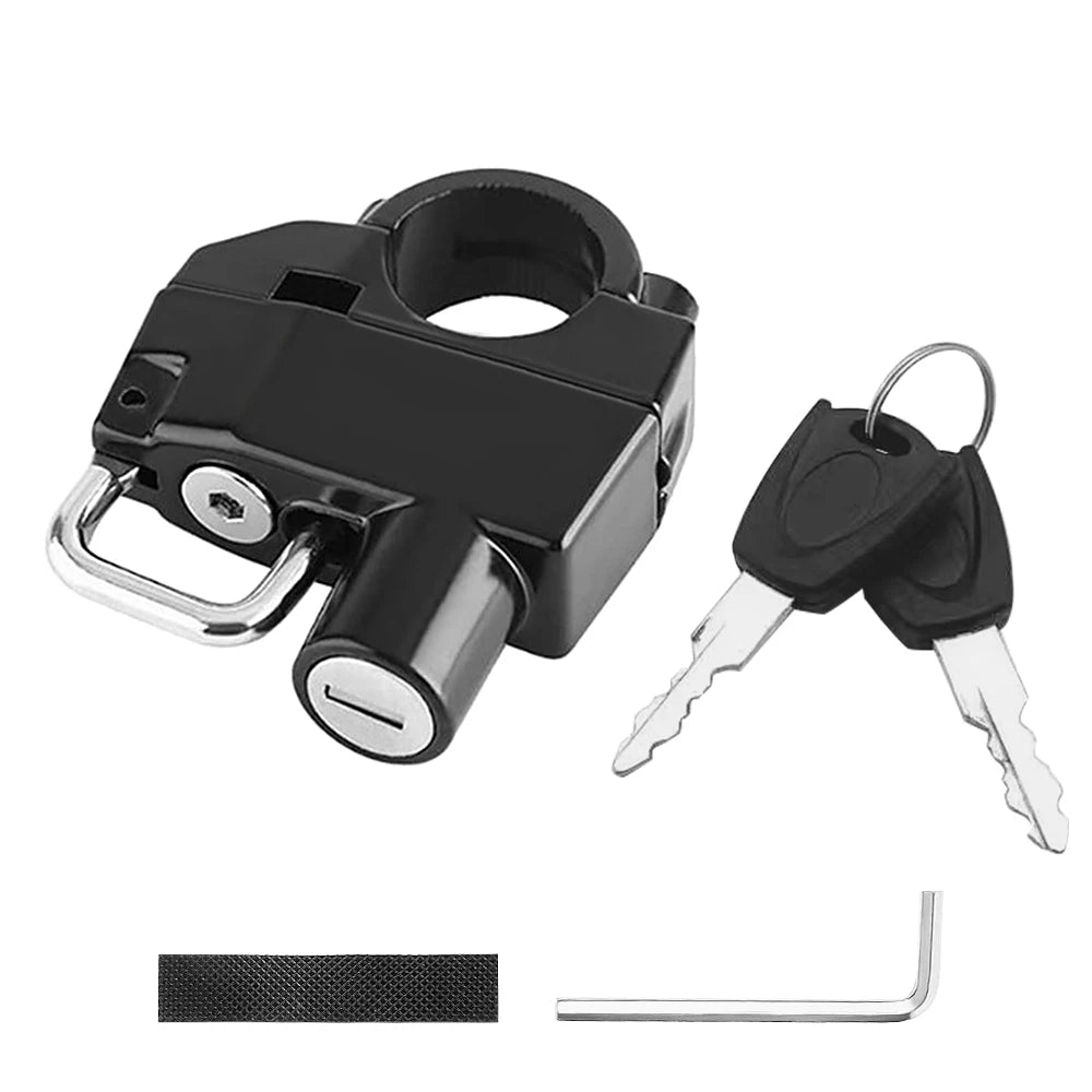 Motorcycle Helmet Lock Anti-Theft Bicycle Helmet Security Locks with 2 Keys and Installation Tool Motorcycle Accessories  Amaijoin